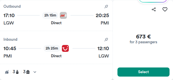 Flight price